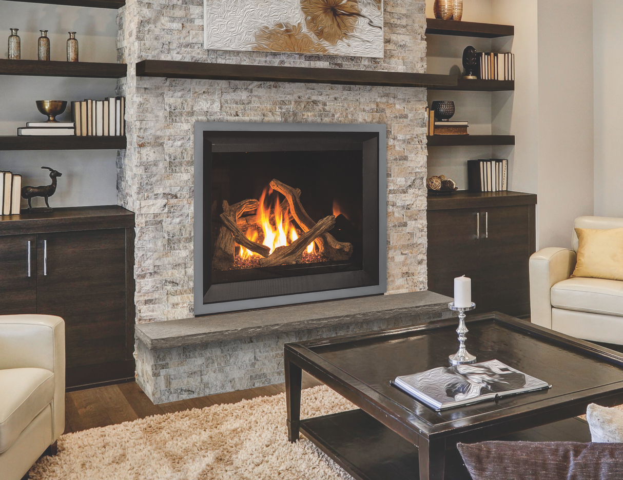 G42 Gas Fireplace- Glass Burner