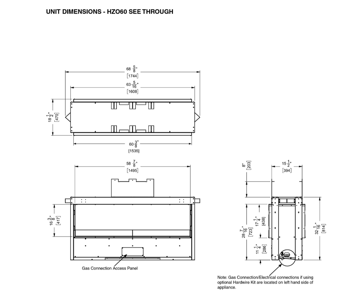 HZO60 Outdoor Gas Fireplace