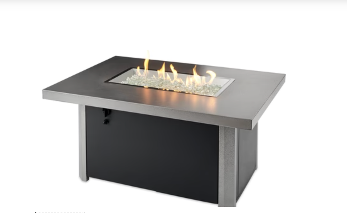 Caden Rectangular Gas Fire Pit Table