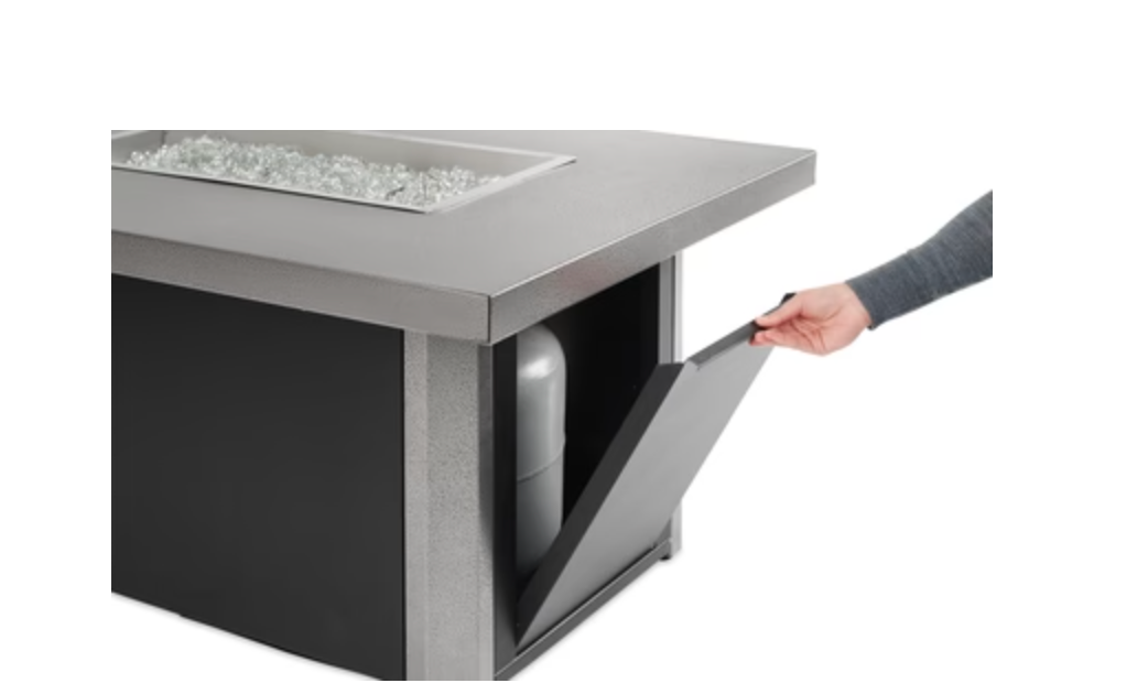 Caden Rectangular Gas Fire Pit Table