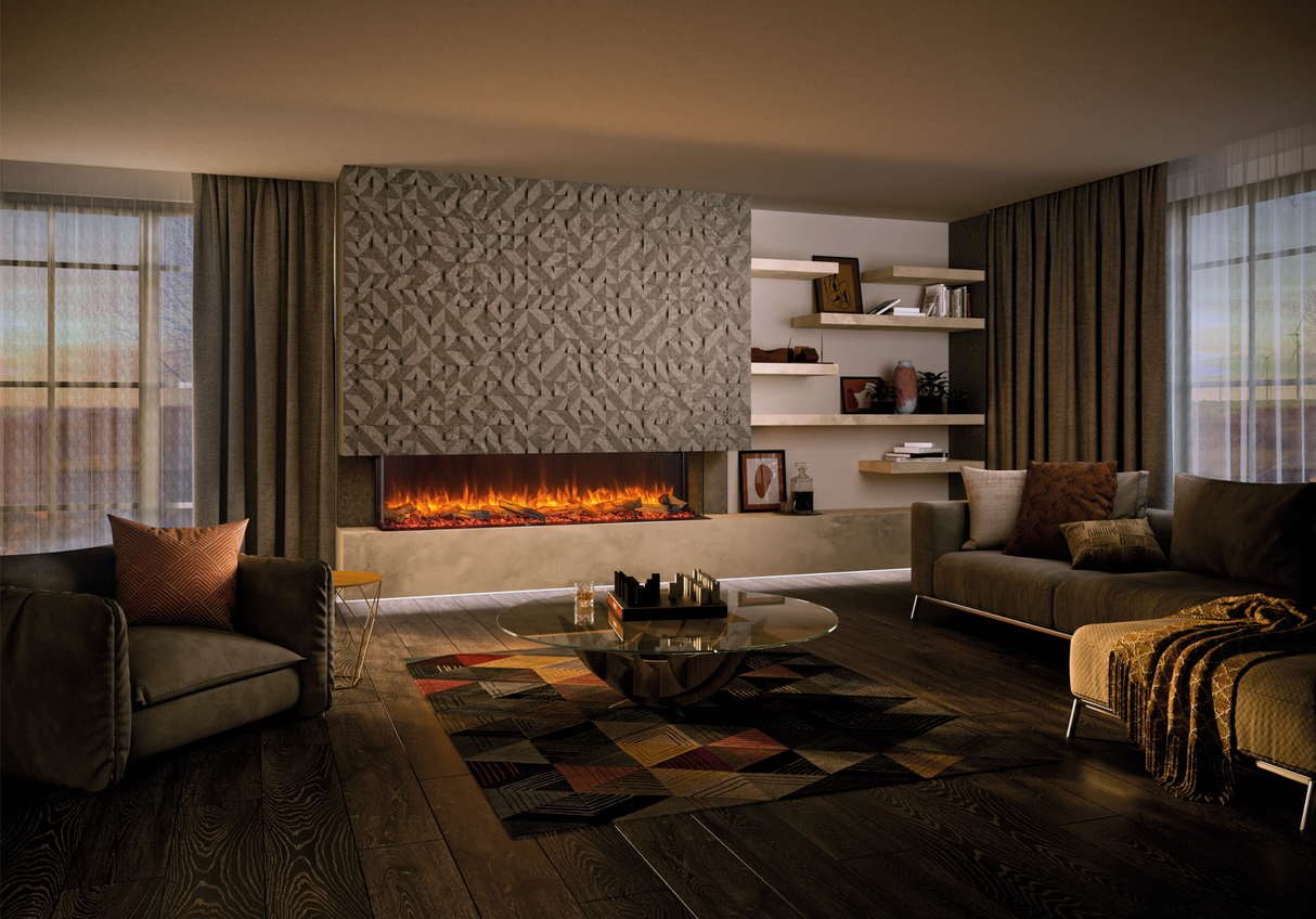 Skope 77" Built-in 3 Sided Fireplace (E195-2)