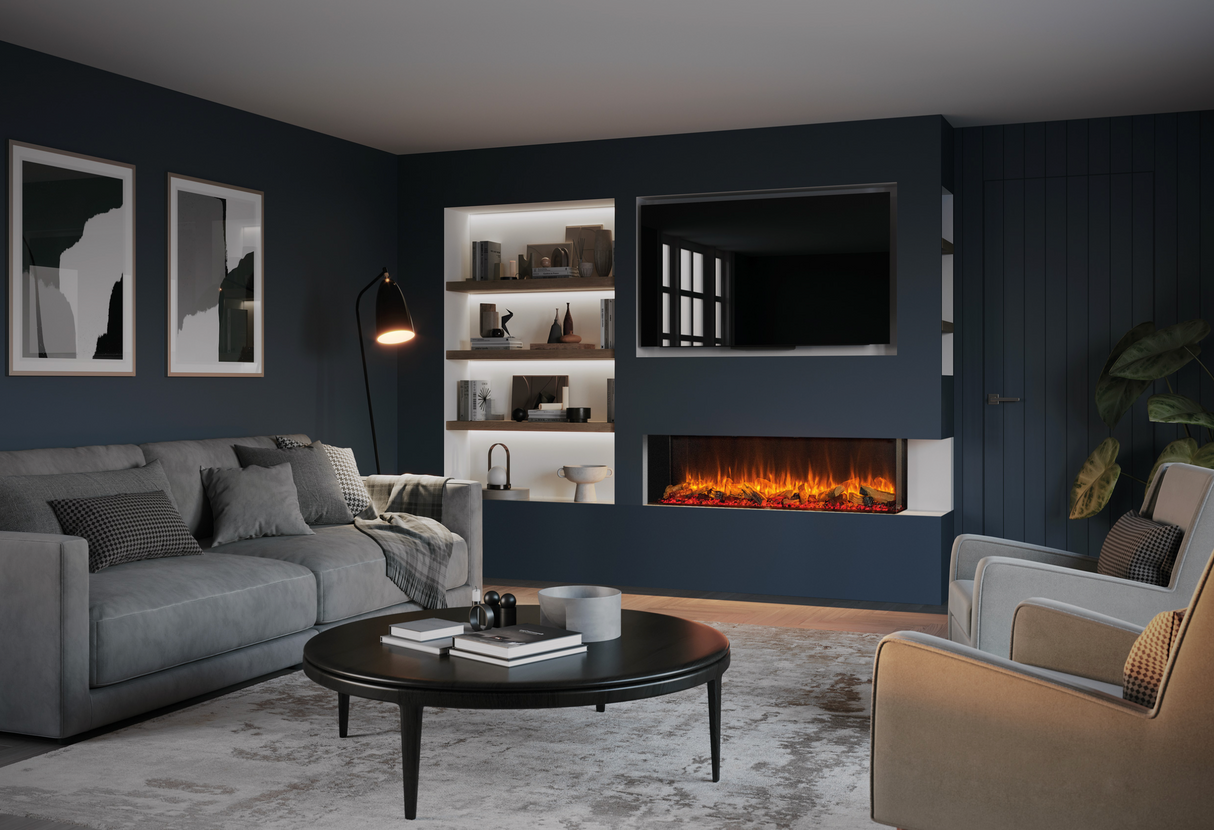Skope 53" Built-in 3 Sided Fireplace (E135-2)