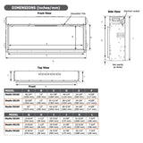 Regency Studio 53" Linear Built-in Electric Fireplace (ES135)
