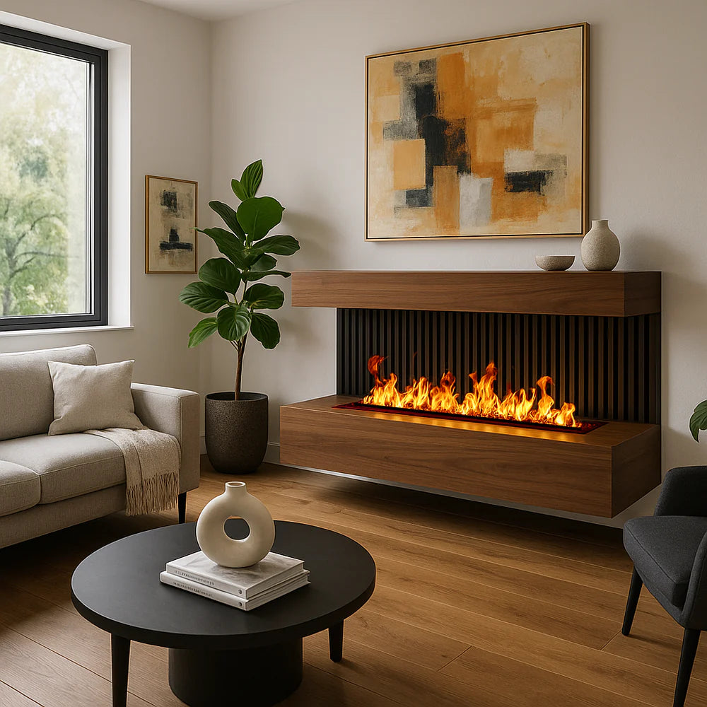 60" Aquafire Electric Fireplace