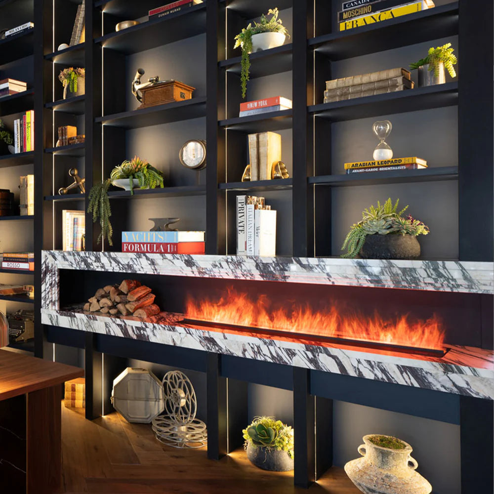 60" Aquafire Electric Fireplace