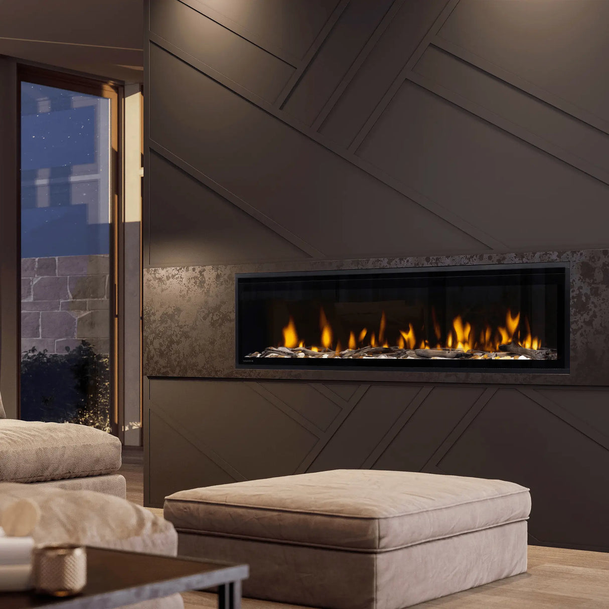 60" Ignite Evolve Linear Electric Fireplace
