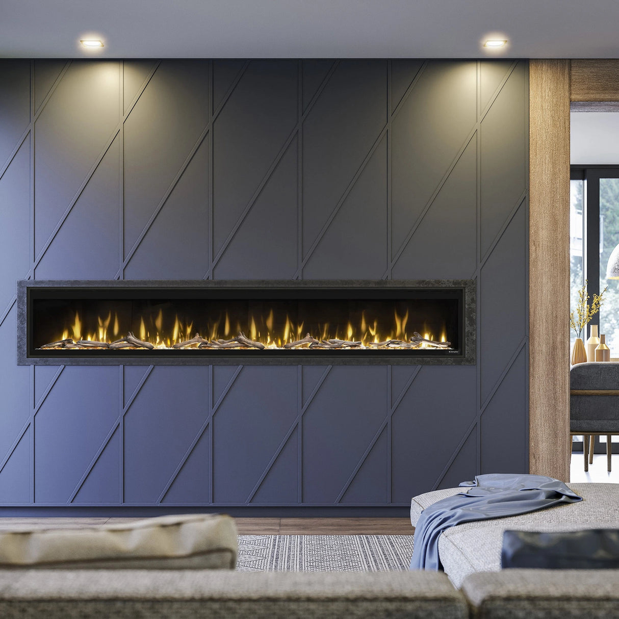 100" Ignite Evolve Linear Electric Fireplace