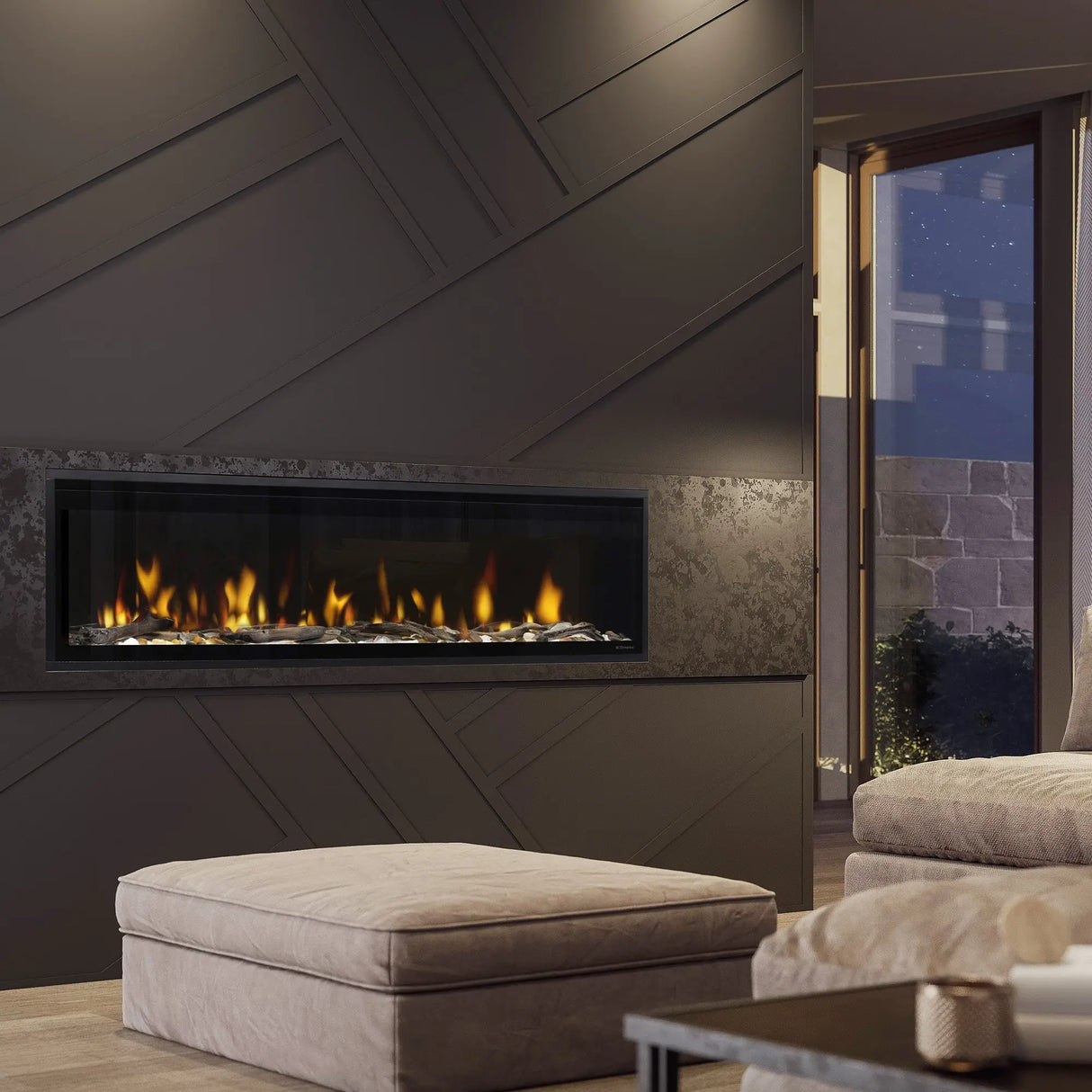 60" Ignite Evolve Linear Electric Fireplace (Open Box)