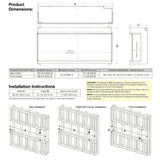 100" Ignitexl Bold Built-in Linear Electric Fireplace