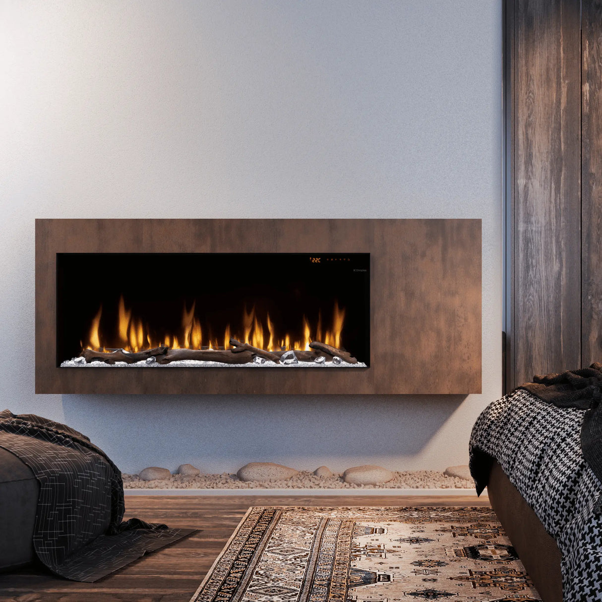 50" Ignitexl Bold Built-in Linear Electric Fireplace