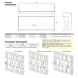74" Ignitexl Bold Built-in Linear Electric Fireplace