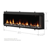 88" Ignitexl Bold Built-in Linear Electric Fireplace