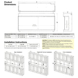 88" Ignitexl Bold Built-in Linear Electric Fireplace