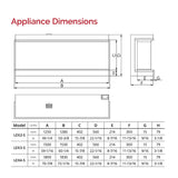 LEX2-S 50" Electric Fireplace