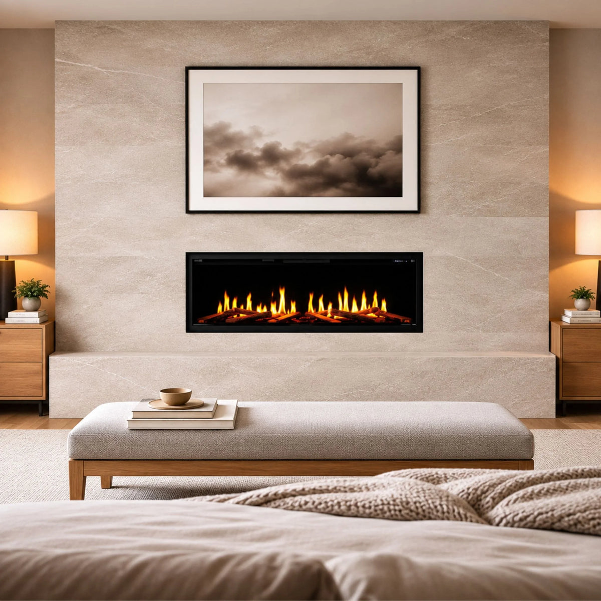 Modern Flames Orion Slim V2 100" Linear Electric Fireplace (OR100-SLIM-V2)