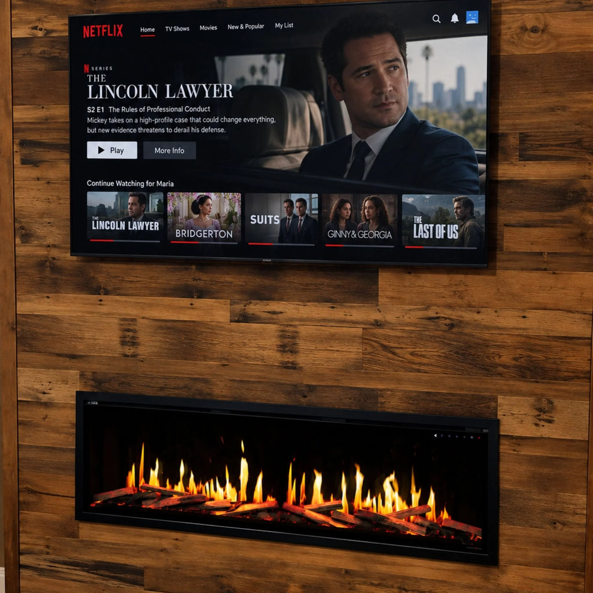 Modern Flames Orion Slim V2 100" Linear Electric Fireplace (OR100-SLIM-V2)