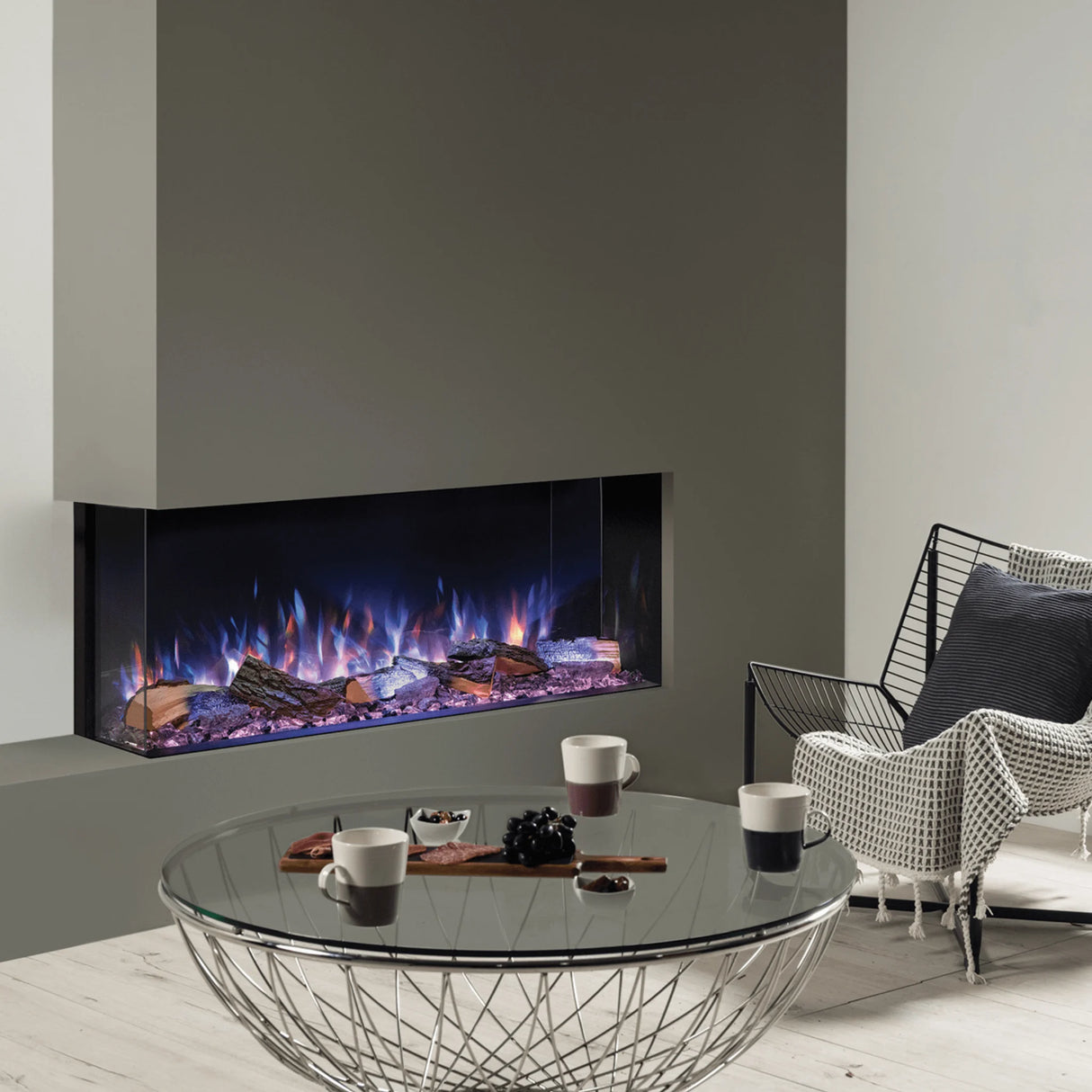 Onyx 43" Built-in 3 Sided Fireplace (EX110)