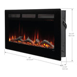 Dimplex Sierra 48" Wall-mounted/Built-In Linear Electric Fireplace