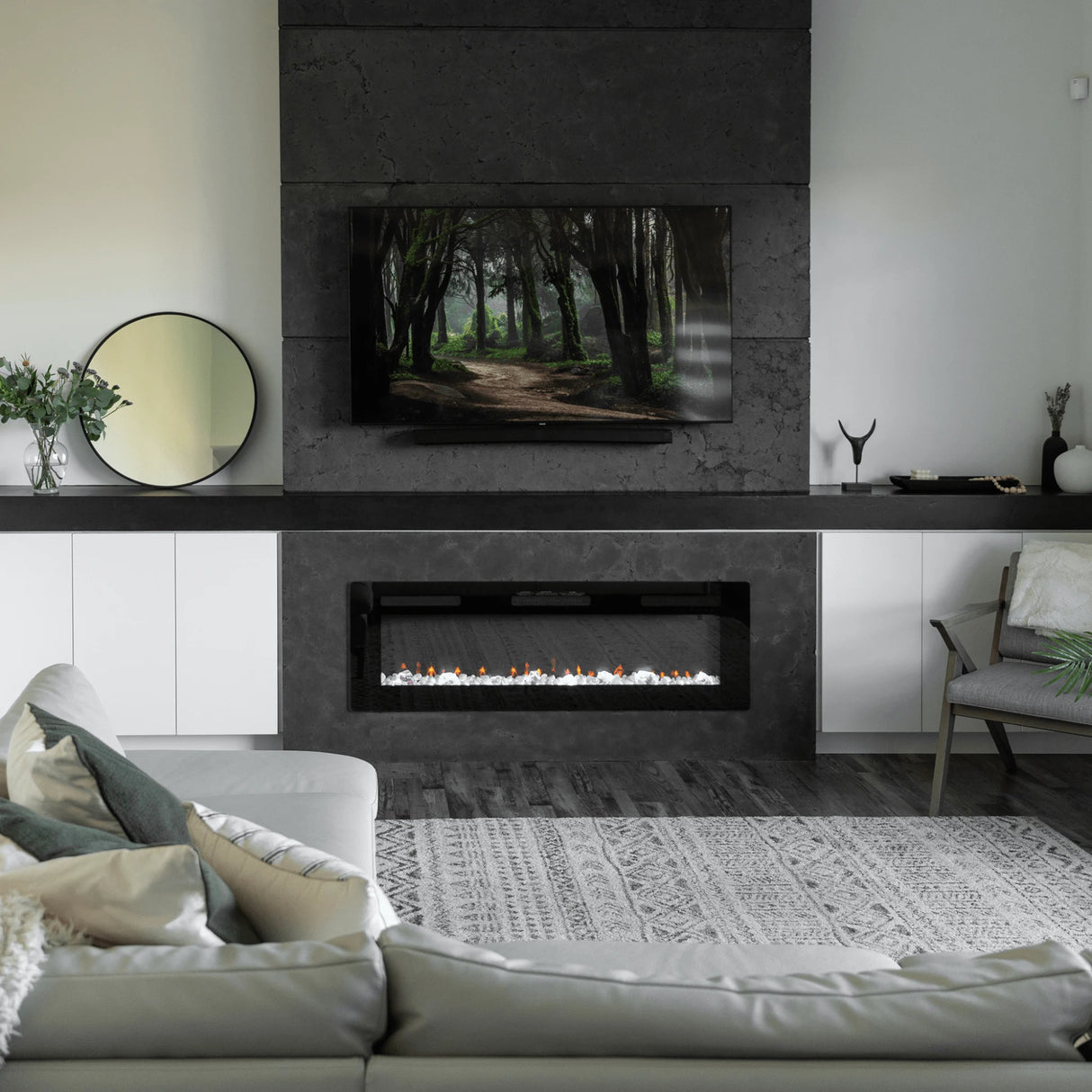 Dimplex Sierra 60" Wall-mounted/Built-In Linear Electric Fireplace