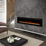Dimplex Sierra 72" Wall-mounted/Built-In Linear Electric Fireplace