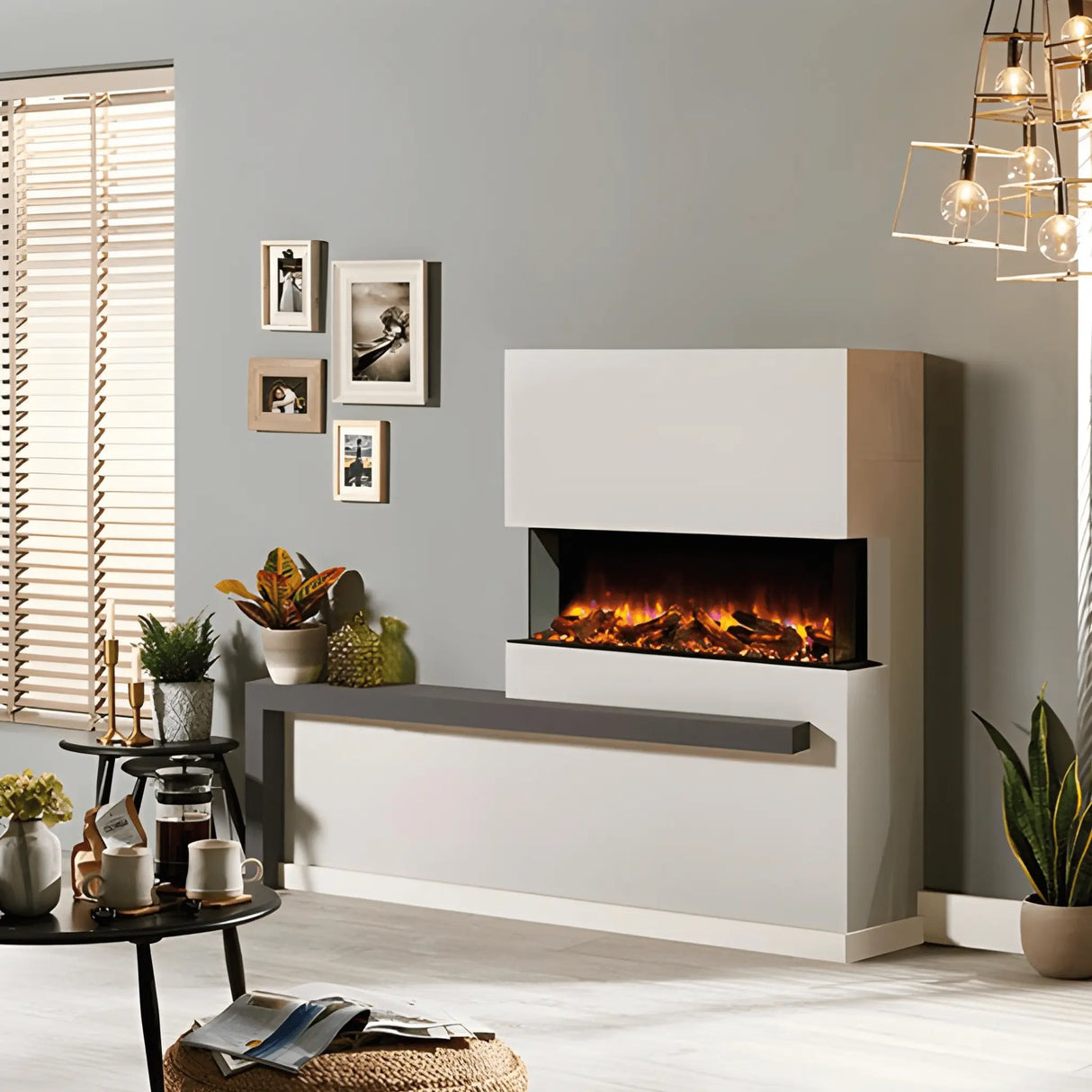 Skope 43" Built-in 3 Sided Fireplace (E110)