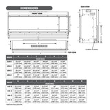 Skope 53" Built-in 3 Sided Fireplace (E135-2)