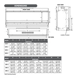 Skope 59" Built-in 3 Sided Fireplace (E150-2)