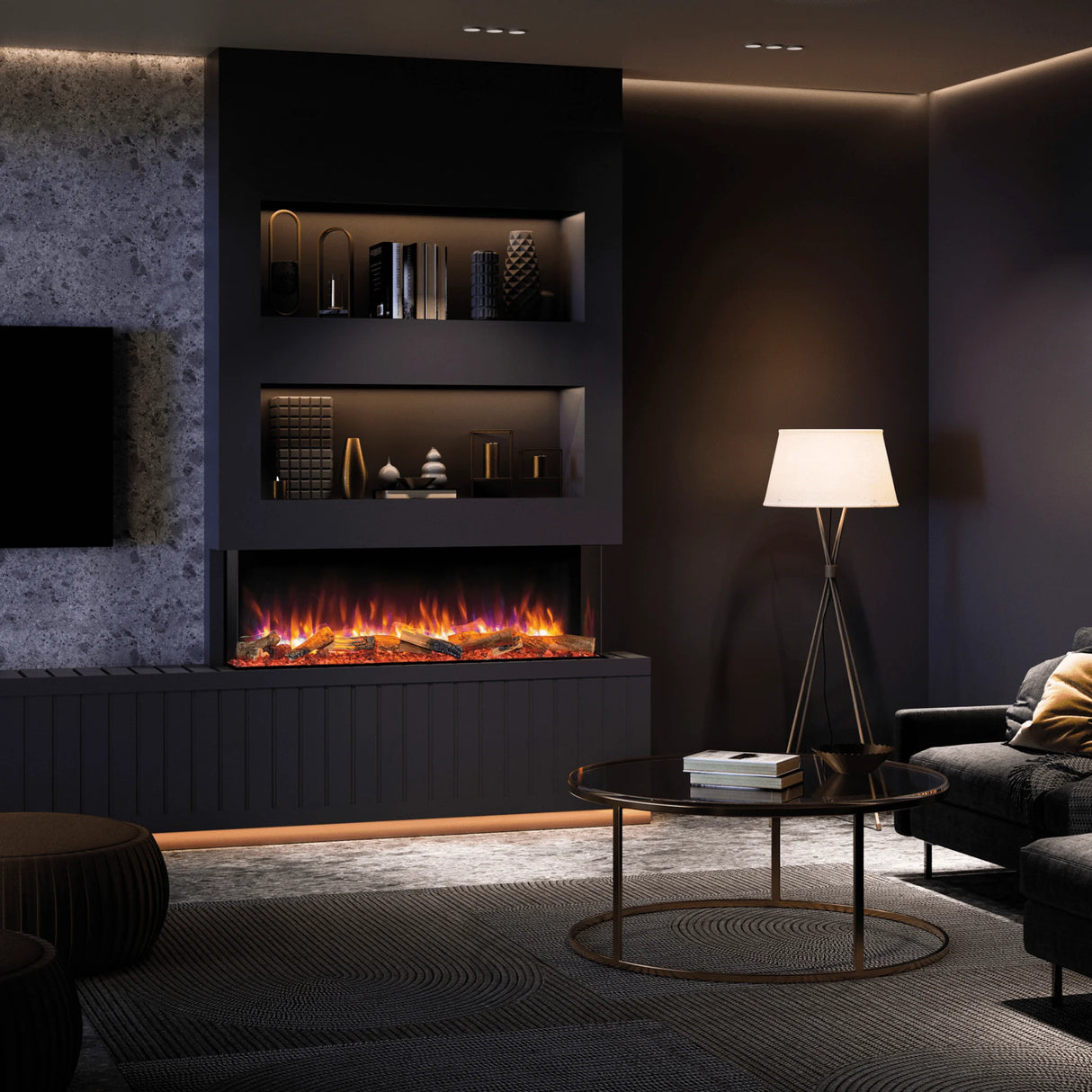 Skope 59" Built-in 3 Sided Fireplace (E150-2)