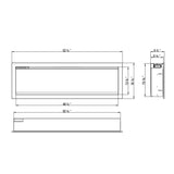 50" Amantii Symmetry Bespoke Electric Fireplace