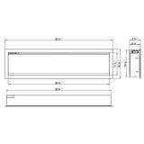60" Amantii Symmetry Bespoke Electric Fireplace