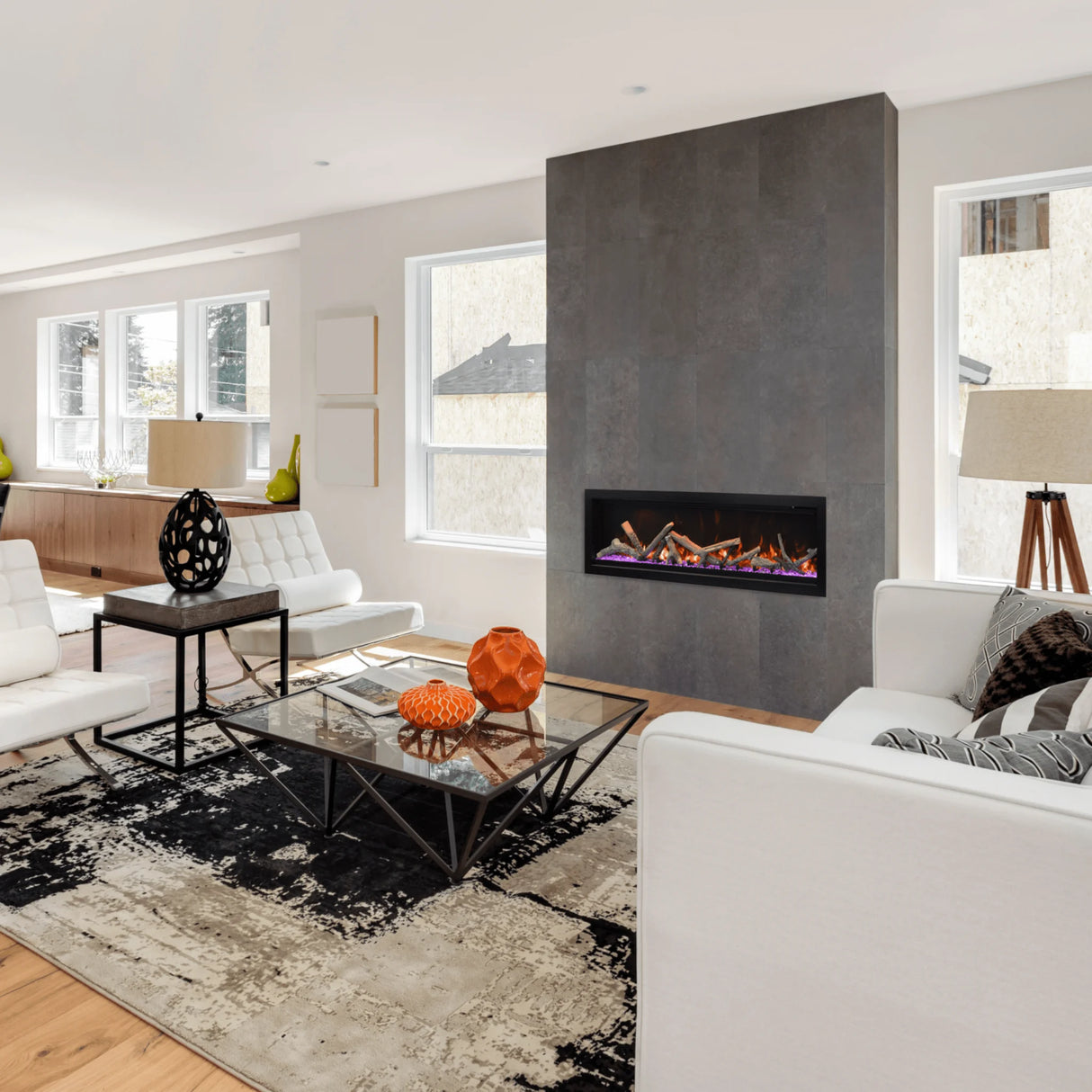 60" Amantii Symmetry Bespoke Electric Fireplace