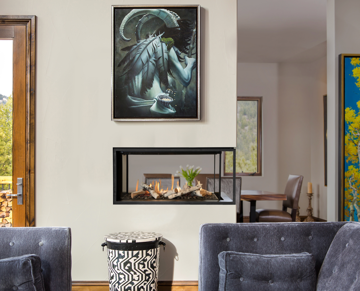 LX1 Peninsula Gas Fireplace