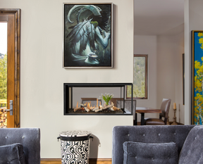 LX1 Peninsula Gas Fireplace - Fireplace Canada