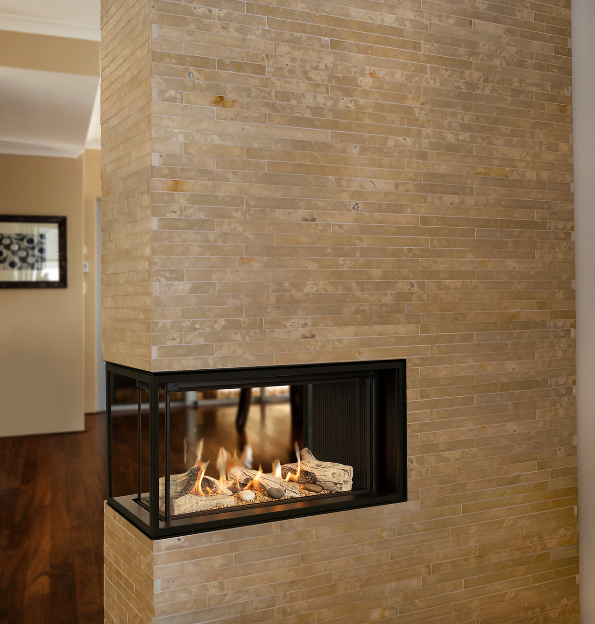 LX1 Peninsula Gas Fireplace