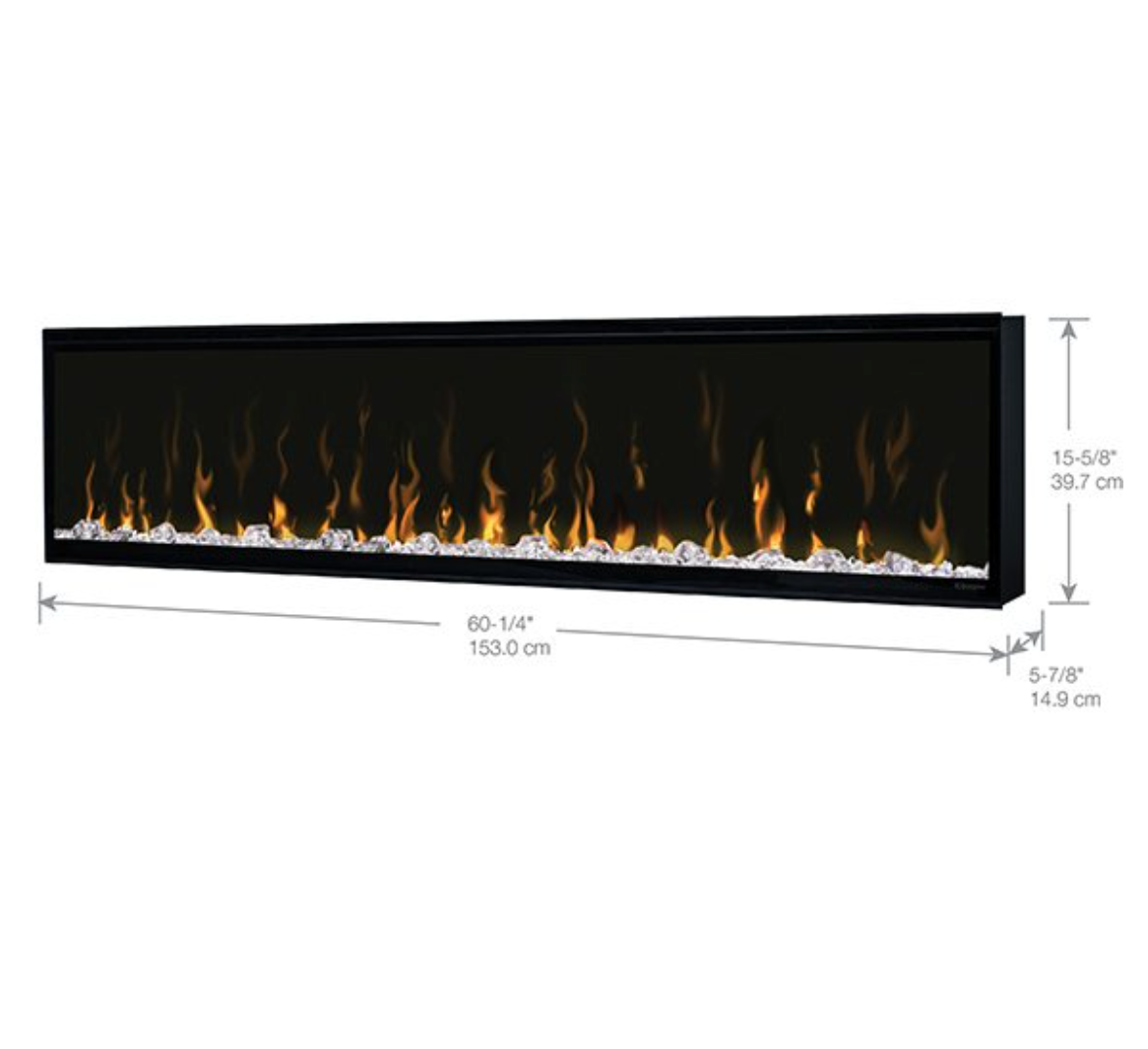 60" Dimplex IgniteXL Built-in Linear Electric Fireplace