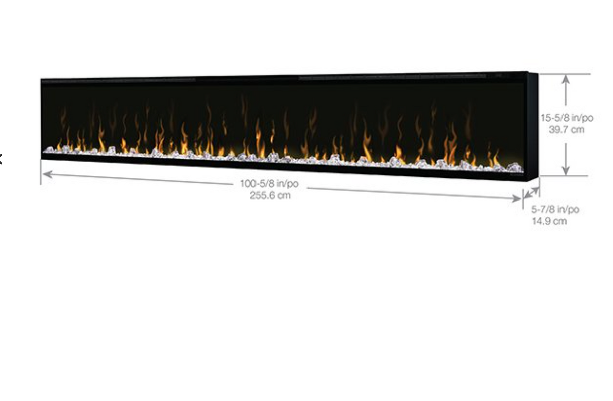 100" Dimplex IgniteXL® Built-in Linear Electric Fireplace