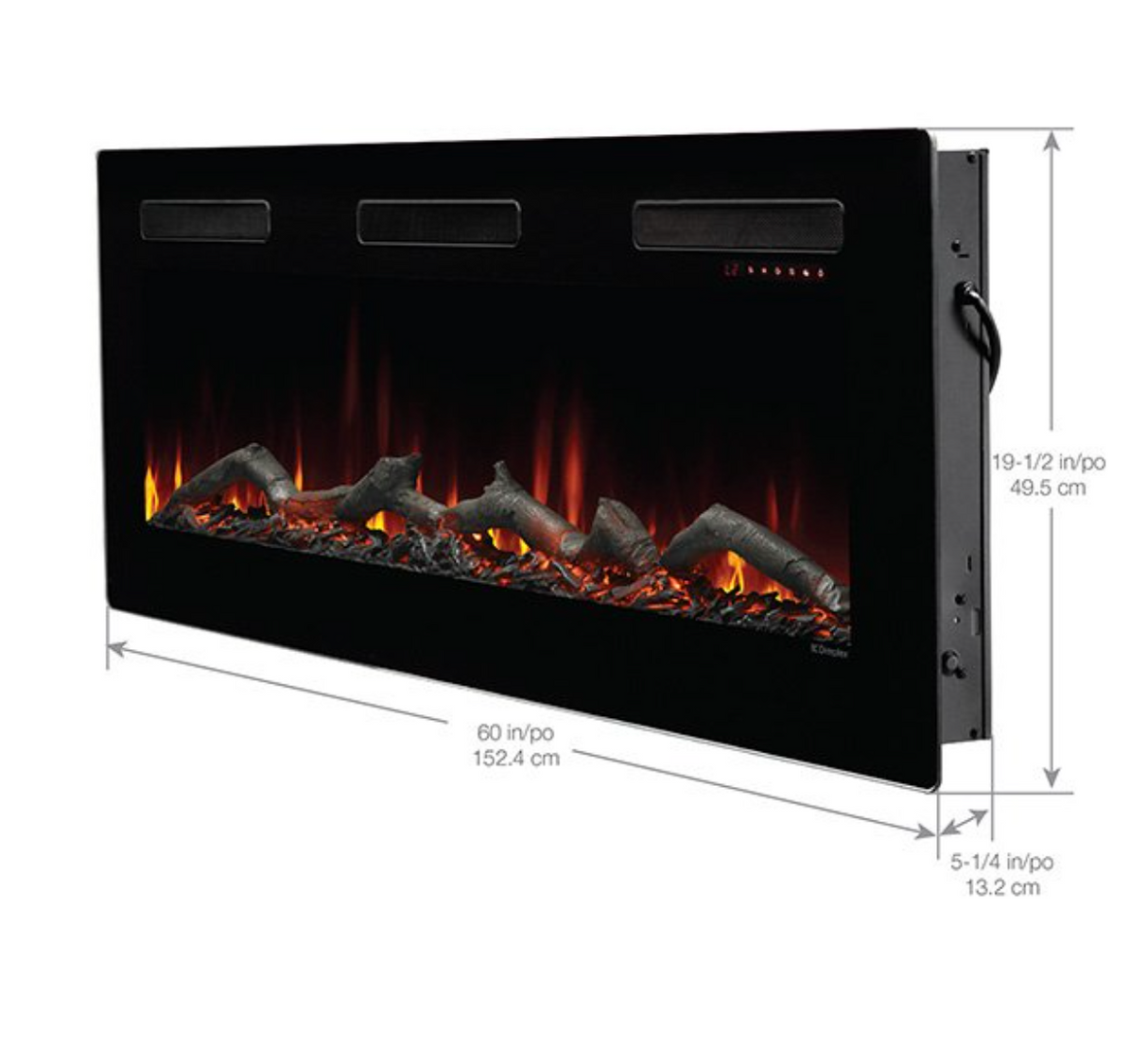 Dimplex Sierra 60" Wall-mounted/Built-In Linear Electric Fireplace