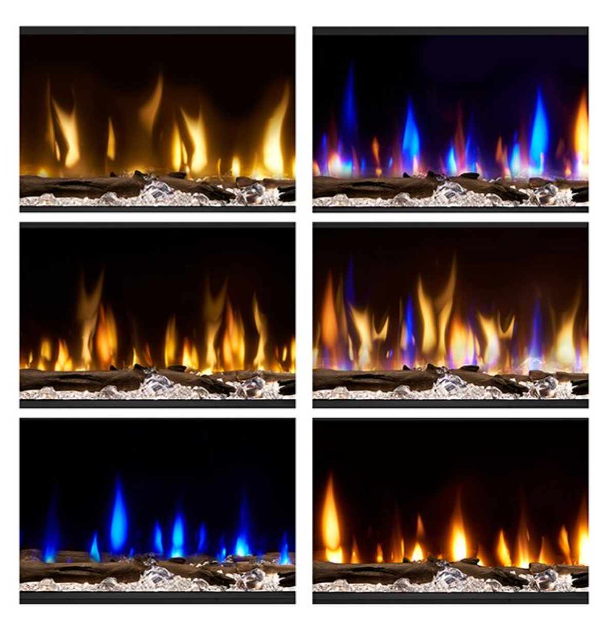 100" Ignitexl Bold Built-in Linear Electric Fireplace