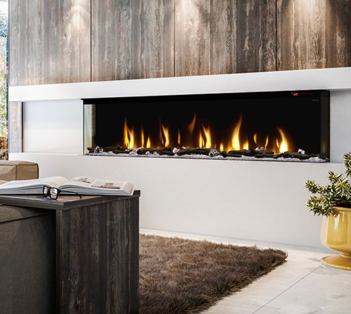 74" Ignitexl Bold Built-in Linear Electric Fireplace