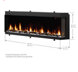 88" Ignitexl Bold Built-in Linear Electric Fireplace