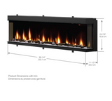 100" Ignitexl Bold Built-in Linear Electric Fireplace