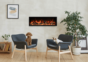 50" Amantii Symmetry Bespoke Xtra Tall Electric Fireplace - Fireplace Canada